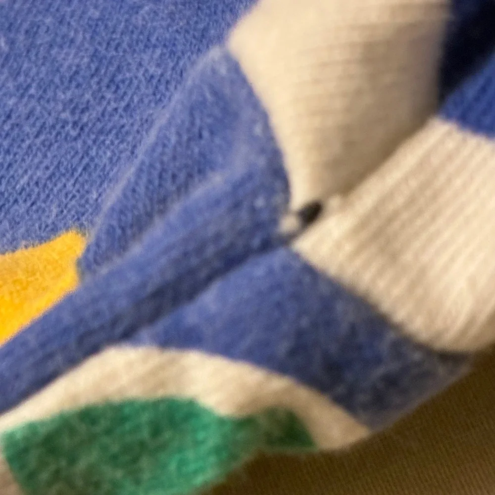 Vintage Gymboree Newborn Romper Hooded Number Print Blue‎ Red Yellow 90s Cotton